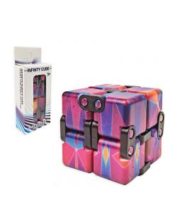 Sensory Infinity Cube Stress Fidget for Autism Anxiety Relief - Purple