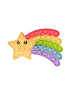 Pop it Fidget a Loud Side and a Quiet Side to Pop - Rainbow Stars
