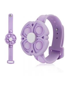 Push Pop Bubble Bracelet Fidget Bracelet Rotating Stress Relief Wristband Gifts - Purple