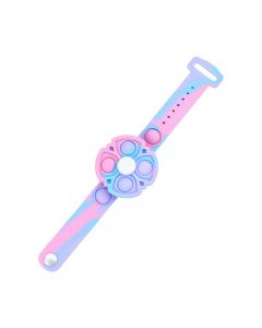 Push Pop Bubble Bracelet Fidget Bracelet Rotating Stress Relief Wristband Gifts - Pink Blue Purple
