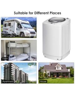 Full-Automatic Portable Washer with 6 Programs and 3 Water Level