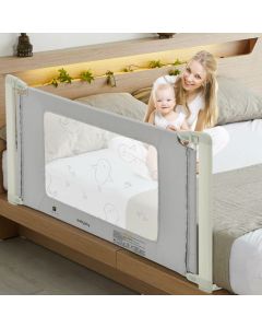 Baby Bed Rail Guard with Double Safety Lock for Queen Size