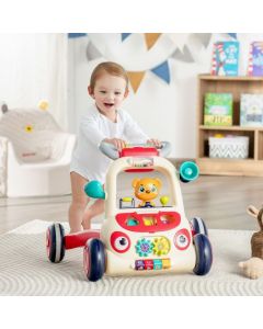 2-in-1 Baby Learning Walker Toddler with Music and Light for Over 9 Months