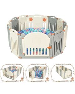 Baby Playpen with Door and External Lock for Indoors or Outdoors