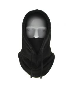 Thermal Balaclava Face Mask Outdoor Sports Mask Hood Hat for Women Men - Black