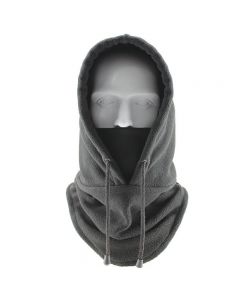Thermal Balaclava Face Mask Outdoor Sports Mask Hood Hat for Women Men - Grey