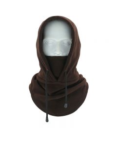 Thermal Balaclava Face Mask Outdoor Sports Mask Hood Hat for Women Men - Coffee