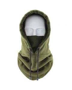 Thermal Balaclava Face Mask Outdoor Sports Mask Hood Hat for Women Men - Army Green