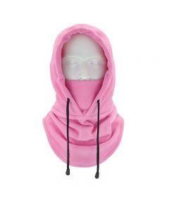 Thermal Balaclava Face Mask Outdoor Sports Mask Hood Hat for Women Men - Pink