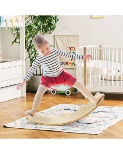 Wooden Balance Board Support 300 kg for Kids and Adults
