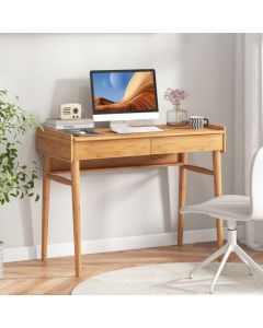 Mid Century Modern Bamboo Computer Desk