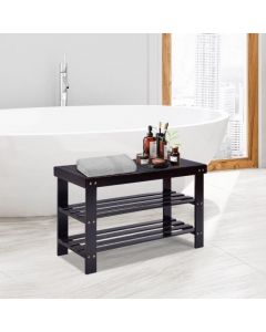 3-Tier Bamboo Shoe Bench for Entryway
