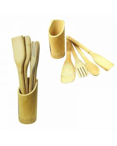 Bamboo Utensils Wooden Cooking Spoons Kitchen Utensils Cookware Spatulas