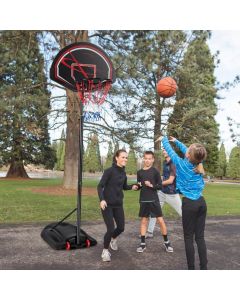 Weather-resistance Basketball Hoop System with Adjustable Height