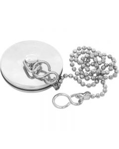 Modern Bathroom Bath Chrome Plug and Chain