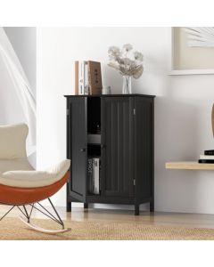 Double Door Bathroom Floor Cabinet with Shelf