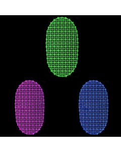 Circle Design Padded Mat Plastic Bath Mat 64cm x 34cm - Random Colour