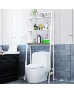3-Tier Wooden Freestanding Bathroom Over Toilet Storage Rack