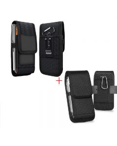 2pcs Universal Belt Loop Hook Cover Pouch Bag Nylon Case for All Mobile Phone Holster - A style + C style