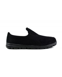 Sunny Casual Lightweight Comfort Trainer BLACK UK 7