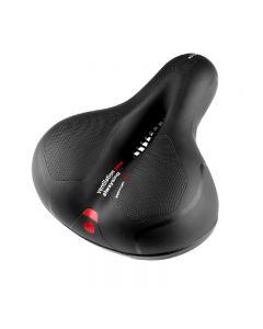 Wide Extra Comfy Bike Bicycle Gel Cruiser Comfort Sporty Soft Pad Saddle Seat - Red