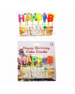 13 pcs Happy Birthday Candle Set Celebration Party Cake Decoration Coloured Letter