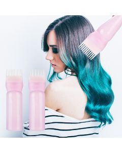 2 pcs Hair Dye Brush Bottle Dyeing Brush Applicator Brush Bottles - Pink