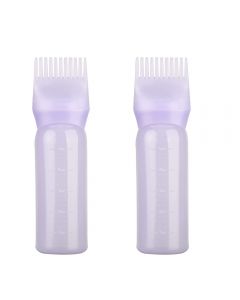 2 pcs Hair Dye Brush Bottle Dyeing Brush Applicator Brush Bottles - Purple