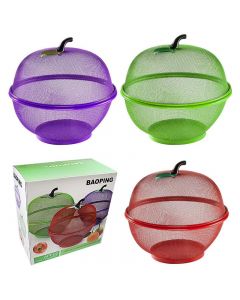 Kitchen Apple Fruit and Vegetable Bowl Basket 28.5cm - Random Colours