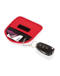 KEY POUCH POLYESTER RED