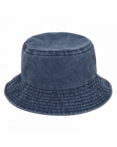Fashion Simple Cotton Bucket Hat Fisherman Cap Travel Beanie Sunhat Such a Versatile Fashion Item - Navy