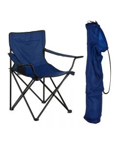 Folding Outdoor Fishing Chair for Camping Garden Seat Portable Furniture with Carry Bag - Random Colour