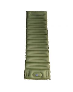 High Qaulity Thicken Inflating Camping Sleeping Mat with Pillow Ultralight Camping Mattress for Camping - Green