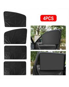 4 pcs Magnetic Car Sunshade UV Protector Front and Rear Side Window Curtain Sun Shade
