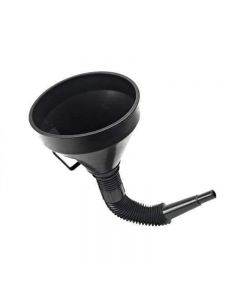 Black Detachable Large Flexible Neck Oil Funnel for Car Van Petrol Diesel Use