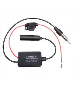 Car FM Signal Amplifier Car Radio Signal Booster Din Aerial Antenna