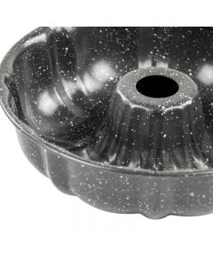 Pumpkin Cake Mold Baking Cake Fluted Round Mould Premium Cake Baking Mold Pumpkin-Shaped - Grey 24cm
