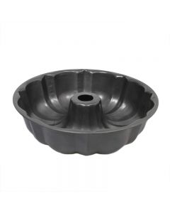 Pumpkin Cake Mold Baking Cake Fluted Round Mould Premium Cake Baking Mold Pumpkin-Shaped - Black 27cm