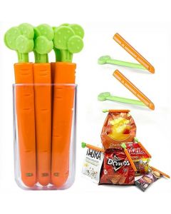 5 pcs/set Carrot Food Bags Sealer Clip Food Sealers Sealing Clamp for Snack Bags