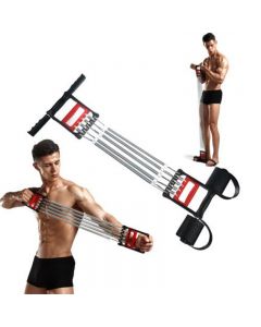 5 Spring Chest Expander 3 In 1 Pull Stretcher Gym Muscle Training Exerciser 30kg