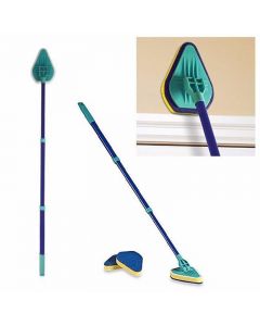 3 In 1 Cleaning Pad Brush Scrubber Cleaning Tools Extendable Handle and 3x Pads