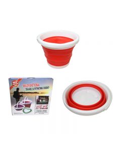 Collapsible Silicone Folding Bucket for Camping Beach Gardening Fishing Washing Cleaning Travelling Outdoor Use