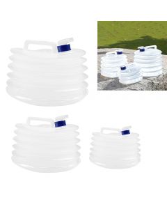 Foldable Water Carrier Container with Tap Portable Water Bottle for Camping Travel - 15L