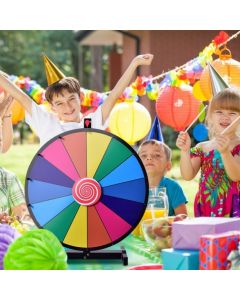 24" Colour Spinning Tabletop Prize Wheel