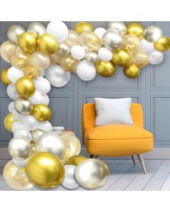 120Pcs DIY Party Balloons Arch Garland Kit Latex Balloon for Wedding Birthday Graduation Party.