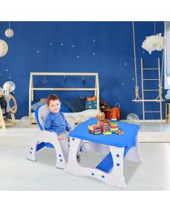 Convertible Baby High Chair with 5 Point Harness and Adjustable Feeding Tray