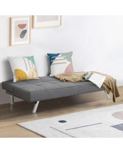3 Seater Convertible Sofa Bed with 3 Inclining Positions for Living Room Bedroom