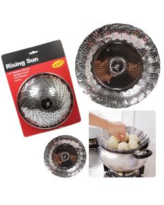 Steamer Basket Bowl for Food Cooker Strainer Folding Mesh Dish