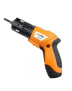 Cordless Screwdriver Rechargeable Electric Screwdriver Diy Home - Orange