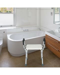 Height Adjustable Shower Bathroom Stool